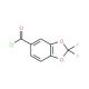 2,2-Difluoro-1,3-benzodioxole-5-carbonyl chloride (CAS 127163-51-3) - chemical structure image