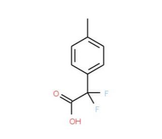 2,2-Difluoro-2-p-tolylacetic acid (CAS 131323-10-9) - chemical structure image