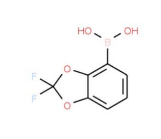 2,2-Difluorobenzo[1,3]dioxole-4-boronic acid (CAS 126120-87-4) - chemical structure image