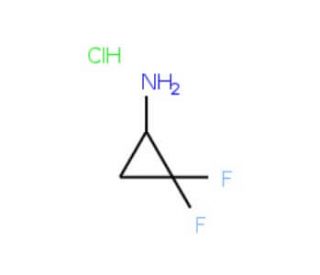 2,2-Difluorocyclopropylamine hydrochloride (CAS 105614-25-3) - chemical structure image