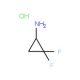 2,2-Difluorocyclopropylamine hydrochloride (CAS 105614-25-3) - chemical structure image