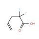 2,2-Difluoropent-4-enoic acid (CAS 55039-89-9) - chemical structure image