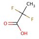 2,2-Difluoropropionic acid (CAS 373-96-6) - chemical structure image