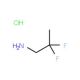2,2-Difluoropropylamine hydrochloride (CAS 421-00-1) - chemical structure image