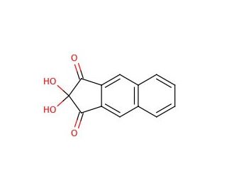 2,2-Dihydroxy-1H-benz[F]indene-1,3(2H)-dione (CAS 38627-57-5) - chemical structure image