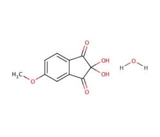 2,2-Dihydroxy-5-methoxy-1,3-indandione hydrate (CAS 304671-58-7) - chemical structure image