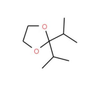 2,2-Diisopropyl-1,3-dioxolane (CAS 4421-10-7) - chemical structure image