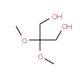 2,2-Dimethoxypropane-1,3-diol (CAS 153214-82-5) - chemical structure image