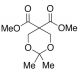 2,2-Dimethyl-1,3-dioxane-5,5-dicarboxylic Acid Dimethyl Ester (CAS 111934-93-1) - chemical structure image