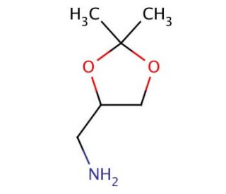 2,2-Dimethyl-1,3-dioxolane-4-methanamine (CAS 22195-47-7) - chemical structure image