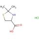 2,2-dimethyl-1,3-thiazolidine-4-carboxylic acid hydrochloride - chemical structure image