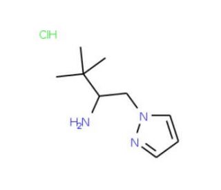 2,2-Dimethyl-1-pyrazol-1-ylmethyl-propylamine hydrochloride - chemical structure image