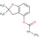 2,2-dimethyl-2,3-dihydrobenzofuran-4-yl methylcarbamate - chemical structure image