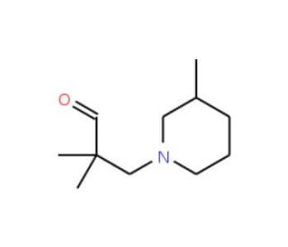 2,2-Dimethyl-3-(3-methyl-piperidin-1-yl)-propionaldehyde - chemical structure image