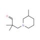 2,2-Dimethyl-3-(3-methyl-piperidin-1-yl)-propionaldehyde - chemical structure image