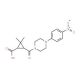 2,2-Dimethyl-3-{[4-(4-nitrophenyl)piperazin-1-yl]-carbonyl}cyclopropanecarboxylic acid - chemical structure image