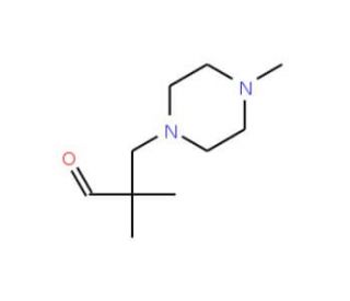 2,2-Dimethyl-3-(4-methyl-piperazin-1-yl)-propionaldehyde - chemical structure image