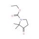 2,2-Dimethyl-3-oxo-pyrrolidine-1-carboxylic acid ethyl ester (CAS 106556-66-5) - chemical structure image