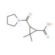 2,2-Dimethyl-3-(pyrrolidin-1-ylcarbonyl)-cyclopropanecarboxylic acid - chemical structure image