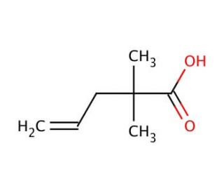 2,2-Dimethyl-4-pentenoic acid (CAS 16386-93-9) - chemical structure image