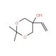 2,2-Dimethyl-5-vinyl-1,3-dioxan-5-ol - chemical structure image