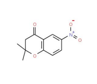 2,2-Dimethyl-6-nitro-chroman-4-one (CAS 111478-49-0) - chemical structure image