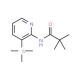 2,2-Dimethyl-N-(3-trimethylsilanyl-pyridin-2-yl)-propionamide (CAS 86847-63-4) - chemical structure image