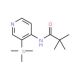 2,2-Dimethyl-N-(3-trimethylsilanyl-pyridin-4-yl)-propionamide (CAS 86847-70-3) - chemical structure image
