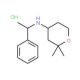 (2,2-Dimethyl-tetrahydro-pyran-4-yl)-(1-phenyl-ethyl)-amine hydrochloride - chemical structure image