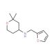 (2,2-Dimethyl-tetrahydro-pyran-4-yl)-furan-2-ylmethyl-amine - chemical structure image