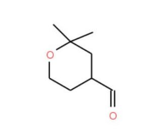 2,2-Dimethyl-tetrahydropyran-4-carbaldehyde (CAS 34941-21-4) - chemical structure image