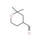 2,2-Dimethyl-tetrahydropyran-4-carbaldehyde (CAS 34941-21-4) - chemical structure image