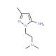 2-(2-Dimethylaminoethyl)-5-methyl-2H-pyrazole-3-ylamine (CAS 685892-22-2) - chemical structure image