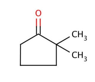 2,2-Dimethylcyclopentanone (CAS 4541-32-6) - chemical structure image
