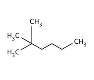 2,2-Dimethylhexane (CAS 590-73-8) - chemical structure image