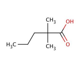 2,2-Dimethylvaleric acid (CAS 1185-39-3) - chemical structure image