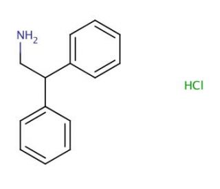 2,2-diphenylethanamine hydrochloride (CAS 7351-52-2) - chemical structure image