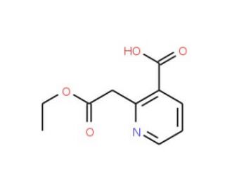 2-(2-Ethoxy-2-oxoethyl)nicotinic acid (CAS 35969-51-8) - chemical structure image