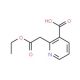 2-(2-Ethoxy-2-oxoethyl)nicotinic acid (CAS 35969-51-8) - chemical structure image