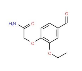 2-(2-Ethoxy-4-formyl-phenoxy)-acetamide - chemical structure image