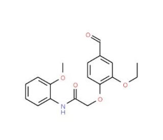 2-(2-Ethoxy-4-formyl-phenoxy)-N-(2-methoxyphenyl)-acetamide - chemical structure image
