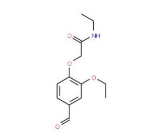 2-(2-ethoxy-4-formylphenoxy)-N-ethylacetamide - chemical structure image