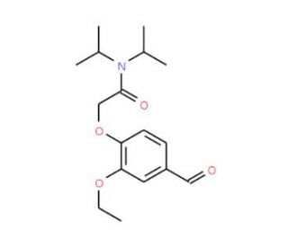 2-(2-ethoxy-4-formylphenoxy)-N,N-diisopropylacetamide - chemical structure image
