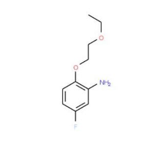 2-(2-Ethoxyethoxy)-5-fluoroaniline - chemical structure image
