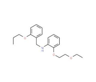 2-(2-Ethoxyethoxy)-N-(2-propoxybenzyl)aniline - chemical structure image