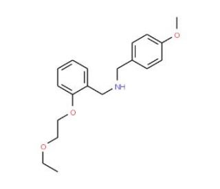 [2-(2-Ethoxyethoxy)phenyl]-N-(4-methoxybenzyl)-methanamine - chemical structure image