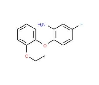 2-(2-Ethoxyphenoxy)-5-fluoroaniline - chemical structure image