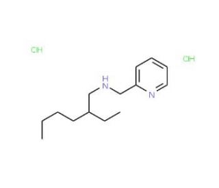 2-(2-Ethylhexylaminomethyl)pyridine dihydrochloride (CAS 142937-33-5) - chemical structure image