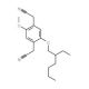 2-(2-Ethylhexyloxy)-5-methoxy-1,4-benzenediacetonitrile (CAS 213749-91-8) - chemical structure image