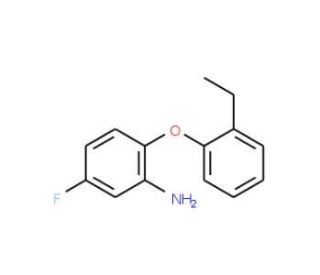 2-(2-Ethylphenoxy)-5-fluoroaniline - chemical structure image